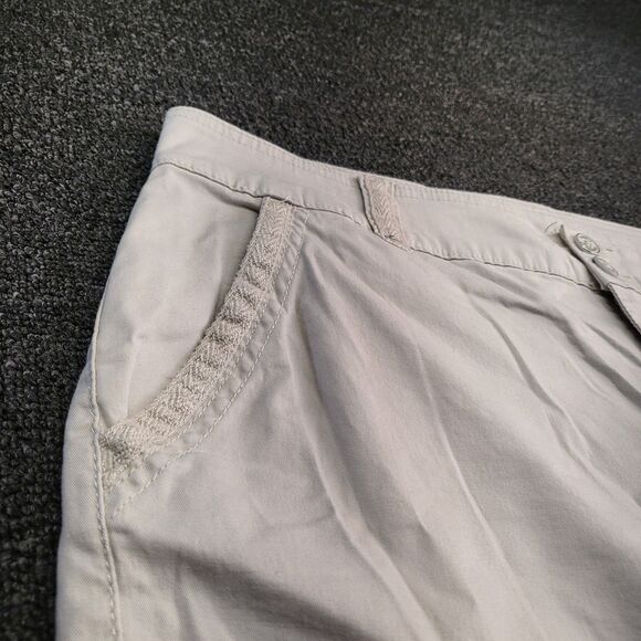 Gloria Vanderbilt Womens 14 (37x20) Denim Skimmer Cuffed Capris Pants - Picture 4 of 12